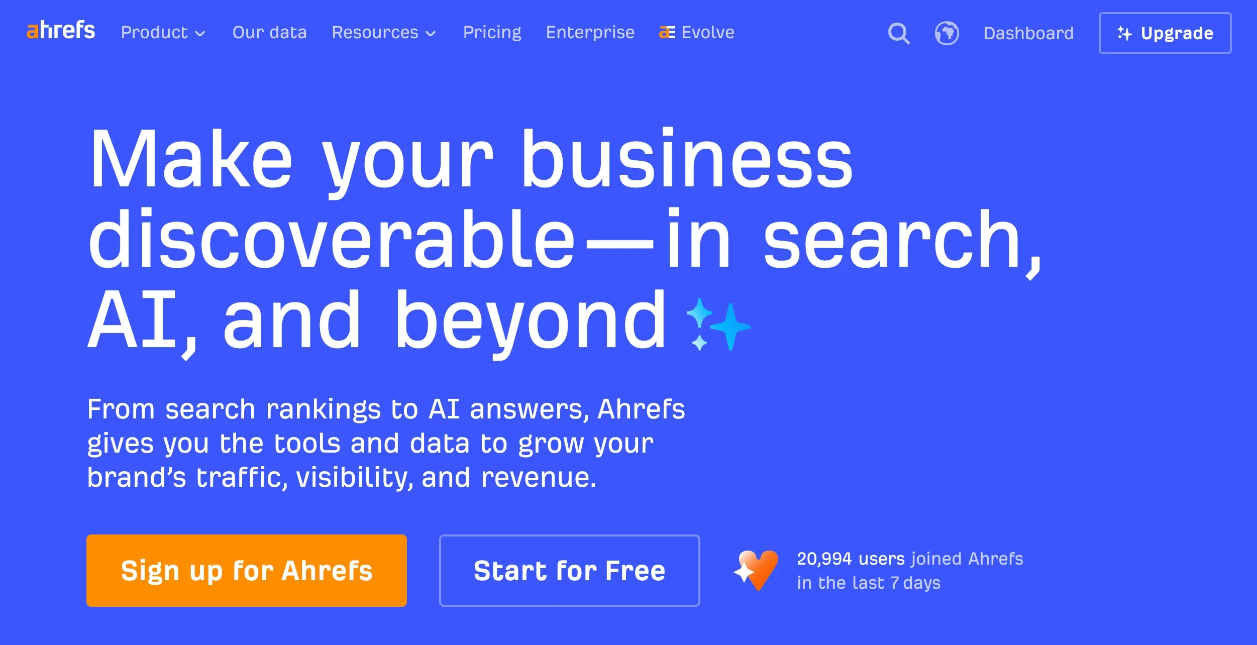 ahrefs make your business discoverable