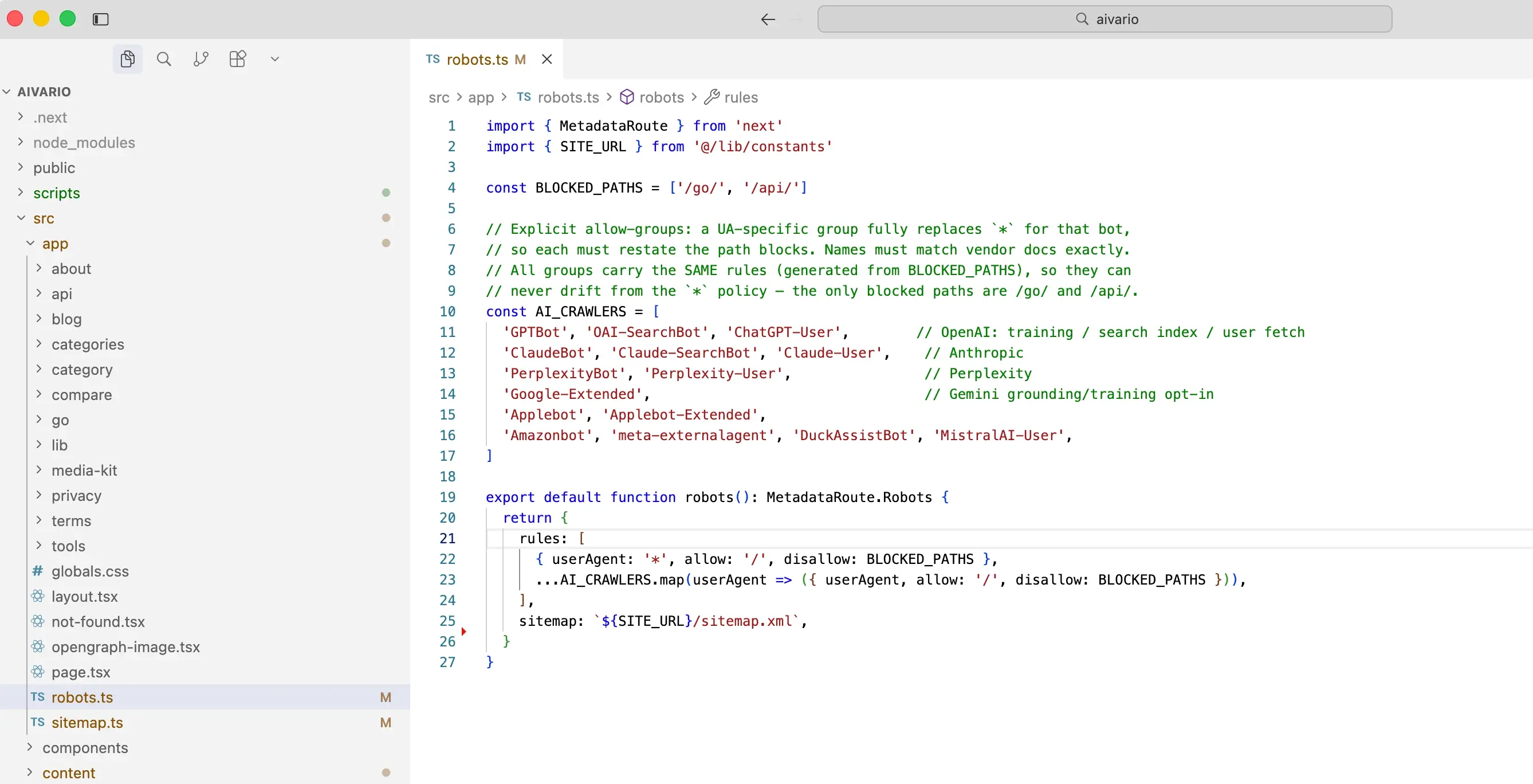 Cursor project interface