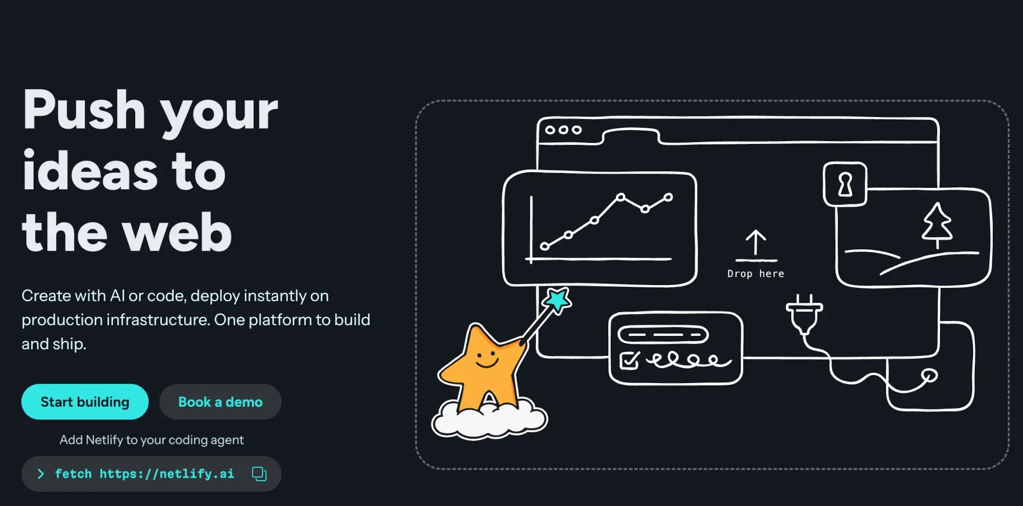 netlify push ideas to the web