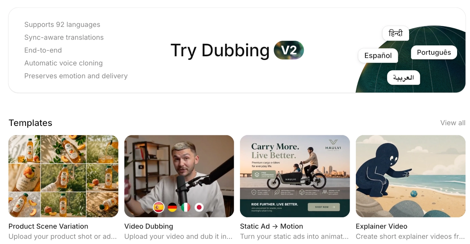 ElevenLabs dubbing v2
