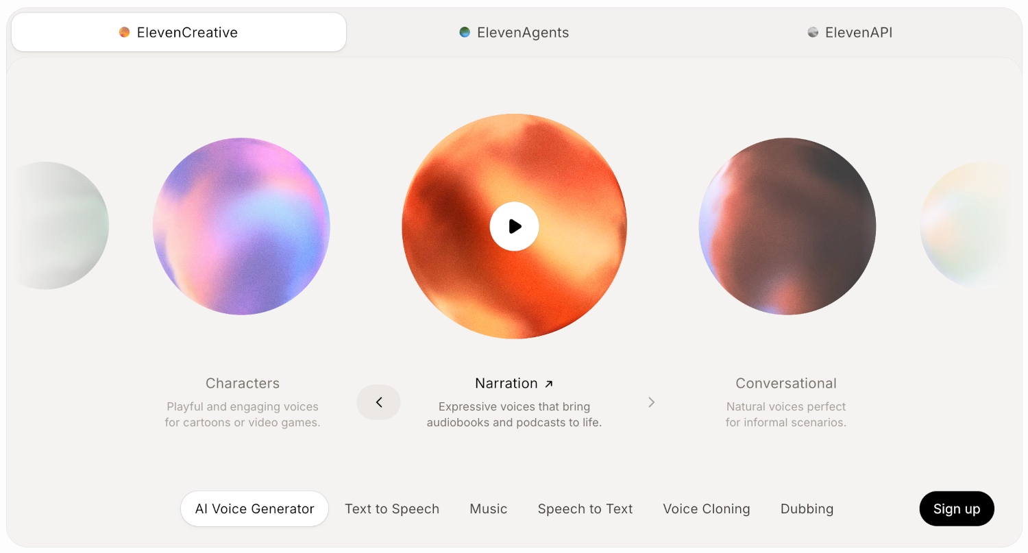 ElevenLabs creative
